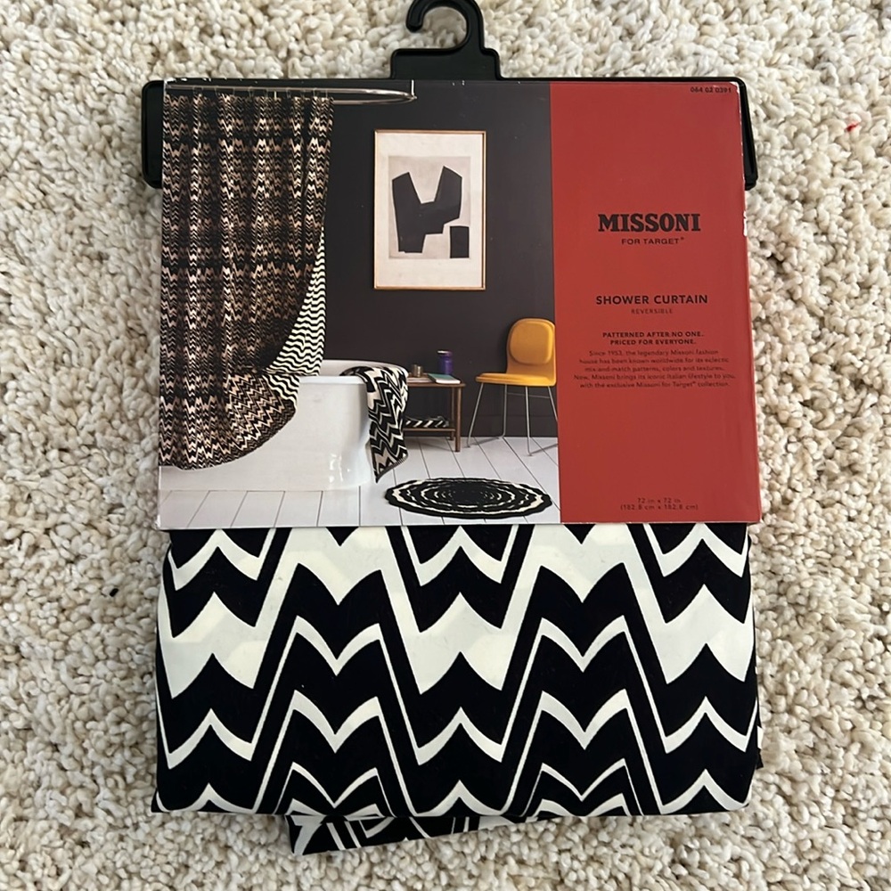Missoni for Target shower curtain NWT